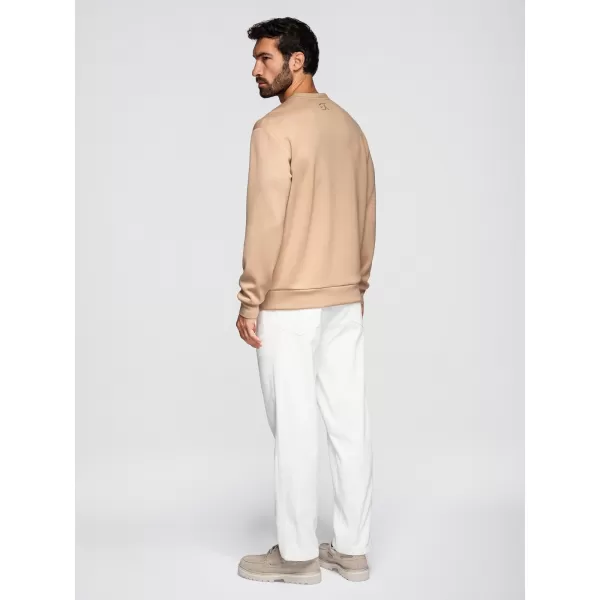  Pánská mikina OMBRE OM-SNBC-0199 BEIGE 