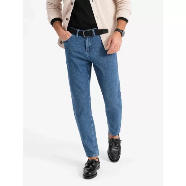  Pánské kalhoty OMBRE OM-PADP-0255 DARK BLUE 
