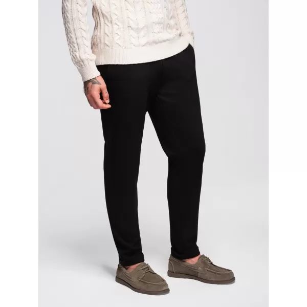  Pánské kalhoty OMBRE OM-PACP-0283 BLACK 
