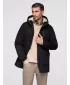 Pánský kabát OMBRE OM-JAPJ-0316 BLACK