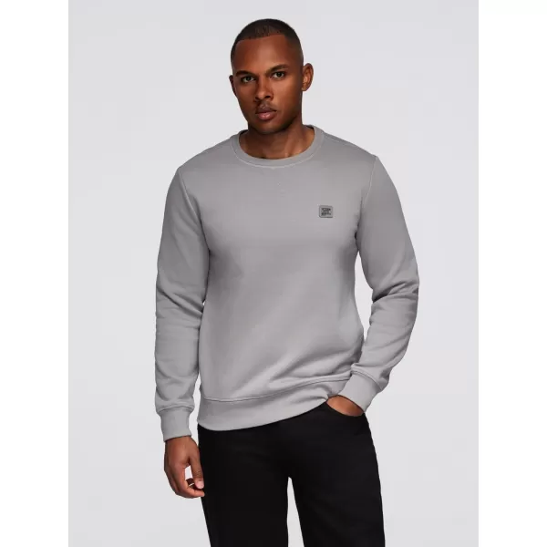 Pánská mikina OMBRE OM-SSNZ-0243 GREY 