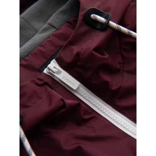  Pánská bunda OMBRE OM-JANP-0242 BURGUNDY-GRAY 
