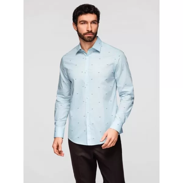  Pánská košile OMBRE K696 WHITE 