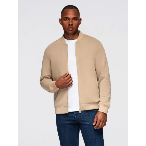  Pánská bunda OMBRE OM-JANP-0159 WARM BEIGE 