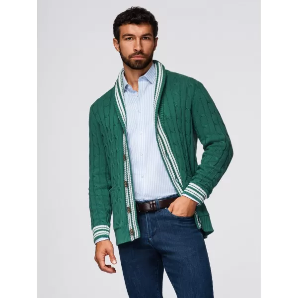  Pánský kardigan OMBRE OM-SWCD-0152 GREEN 