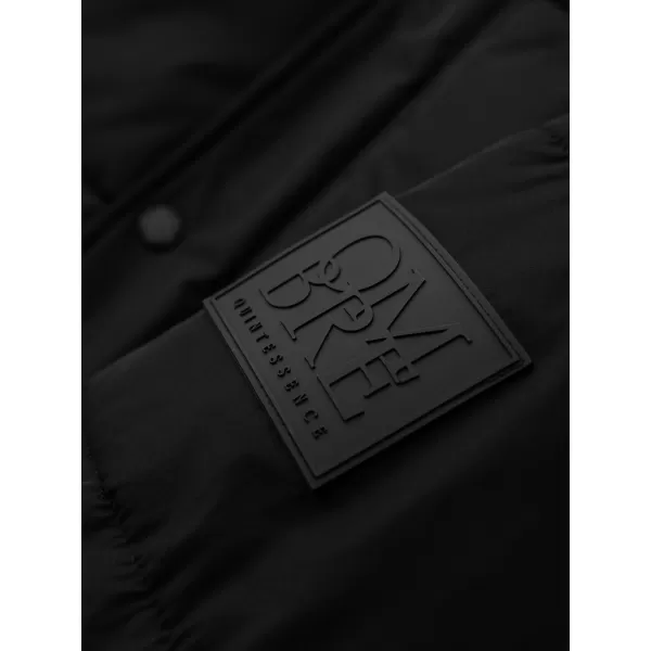  Pánský kabát OMBRE OM-JALJ-0309 BLACK 