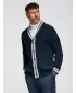 Pánský kardigan OMBRE OM-SWCD-0152 NAVY BLUE
