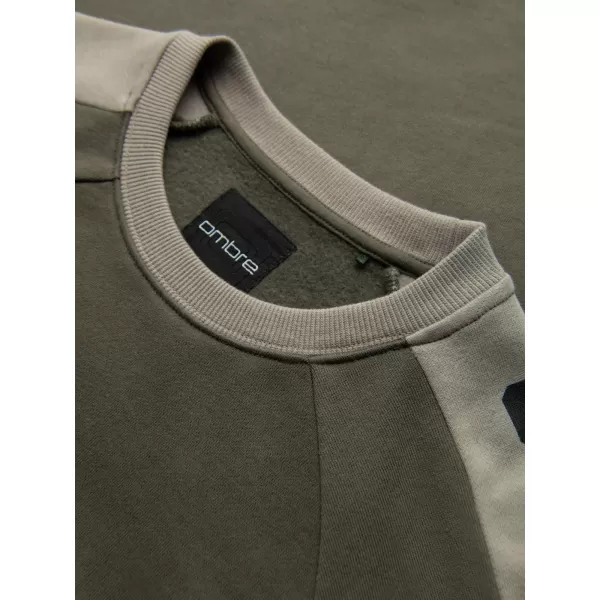  Pánská mikina OMBRE OM-SSNZ-0200 OLIVE 