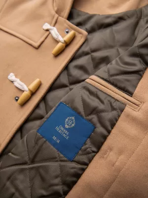 Pánský kabát OMBRE OM-COWC-0131 LIGHT BROWN