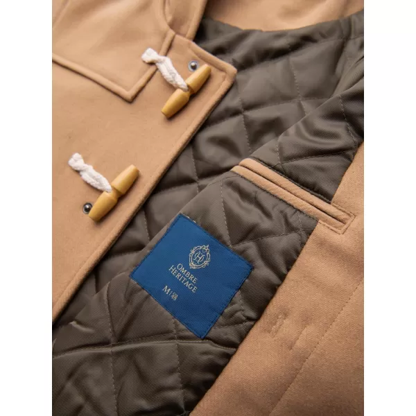  Pánský kabát OMBRE OM-COWC-0131 LIGHT BROWN 