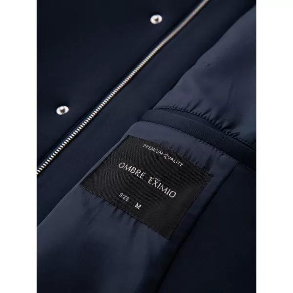  Pánský kabát OMBRE OM-COLC-0144 NAVY BLUE 