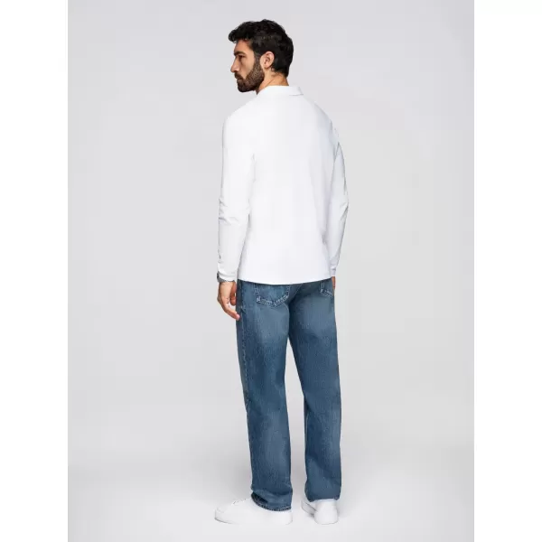  Pánské triko OMBRE OM-POBL-0162 WHITE 