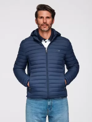 Pánská bunda OMBRE OM-JALP-0295 BLUE