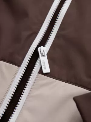 Pánská bunda OMBRE OM-JANP-0242 BROWN AND BEIGE