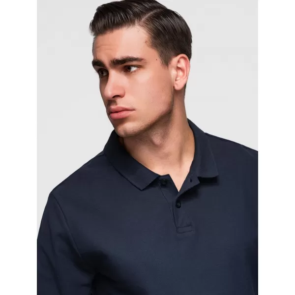  Pánské triko OMBRE OM-POBL-0162 NAVY BLUE 