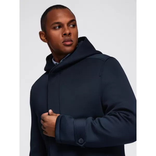  Pánský kabát OMBRE OM-COLC-0144 NAVY BLUE 