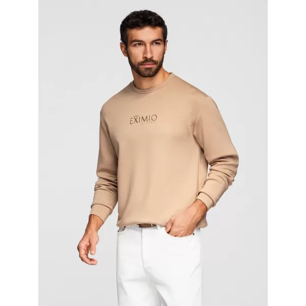  Pánská mikina OMBRE OM-SNBC-0199 BEIGE 