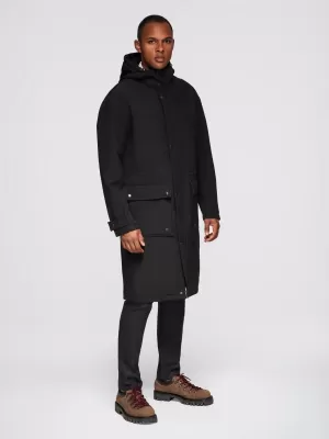 Pánský kabát OMBRE OM-JAPJ-0314 BLACK
