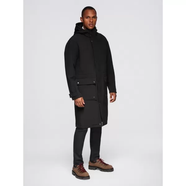  Pánský kabát OMBRE OM-JAPJ-0314 BLACK 