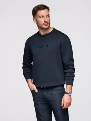 Pánská mikina OMBRE OM-SNBC-0199 DARK BLUE