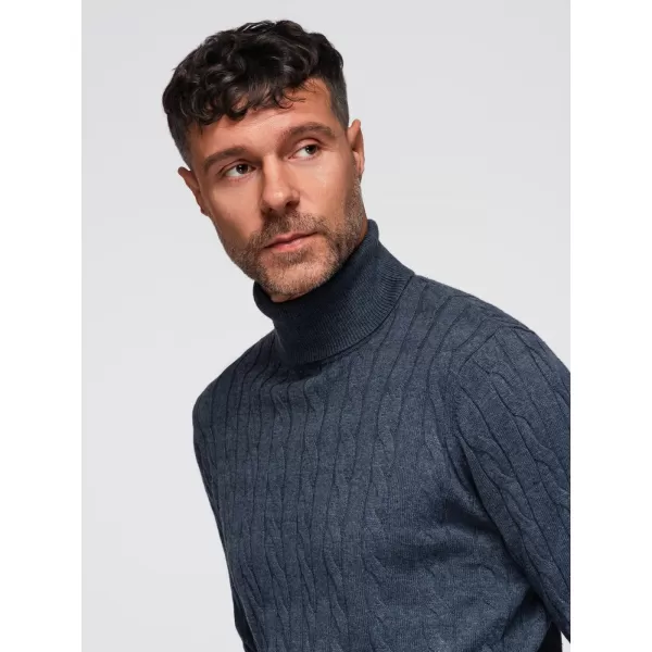  Pánský svetr OMBRE OM-SWTN-0157 NAVY BLUE 