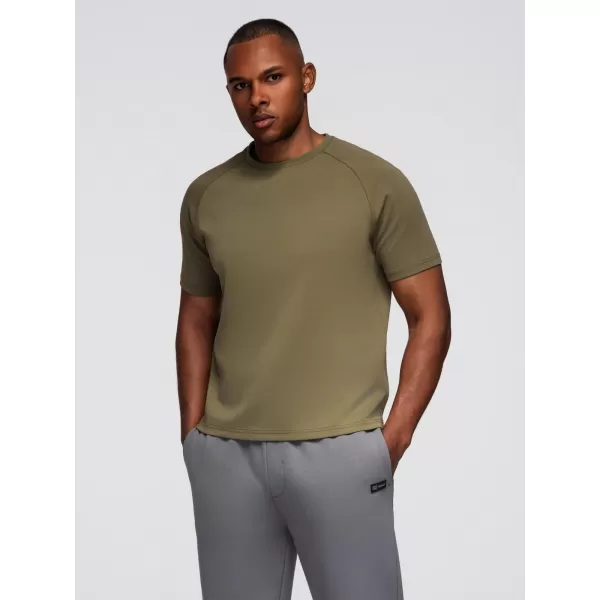  Pánské triko OMBRE OM-TSCT-0240 OLIVE 