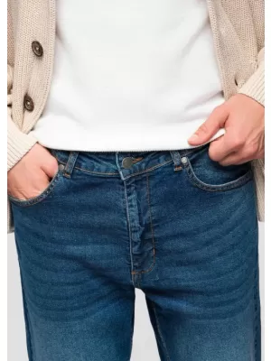 Pánské kalhoty OMBRE OM-PADP-0253 BLUE