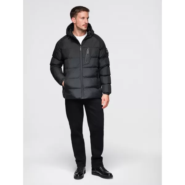  Pánská bunda OMBRE OM-JAHP-0302 BLACK 