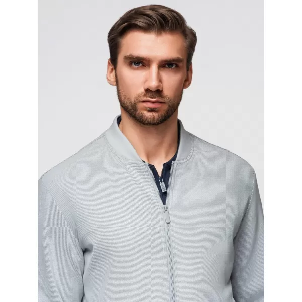  Pánská bunda OMBRE OM-JANP-0159 LIGHT GREY 