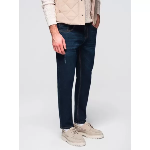  Pánské kalhoty OMBRE OM-PADP-0241 DARK BLUE 
