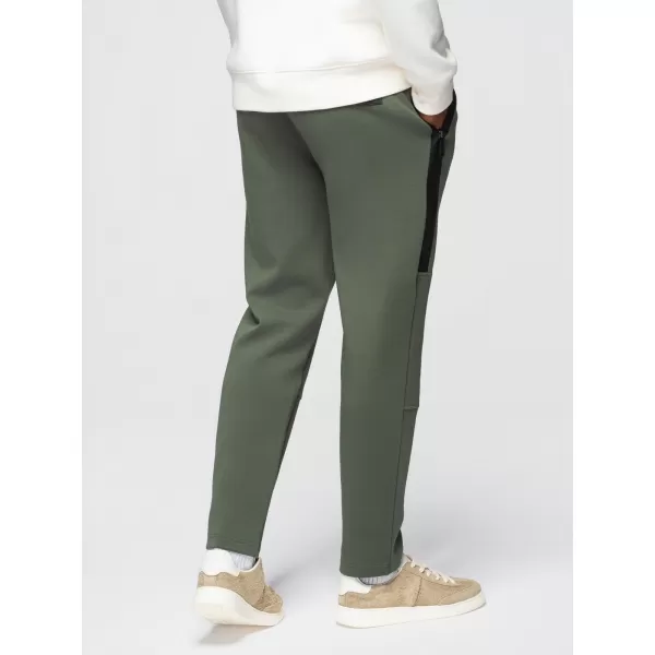  Pánské tepláky OMBRE OM-PASK-0281 DARK OLIVE GREEN 