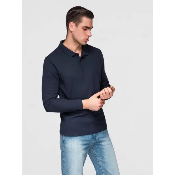  Pánské triko OMBRE OM-POBL-0162 NAVY BLUE 