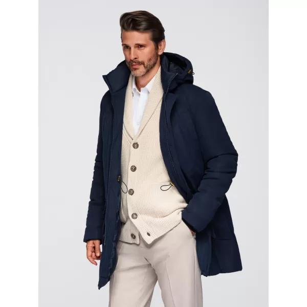  Pánská parka OMBRE OM-JAPJ-0287 NAVY BLUE 