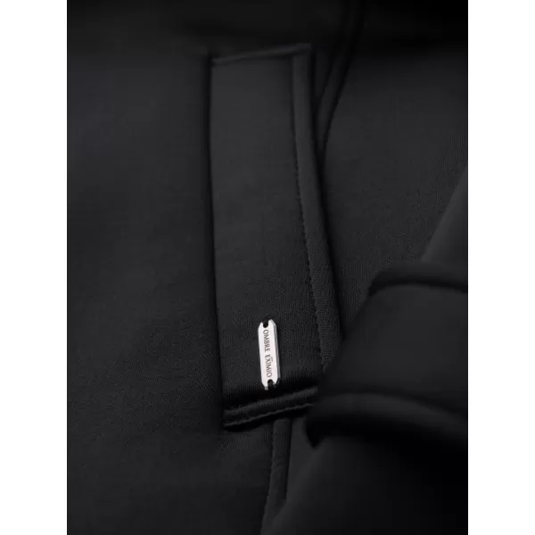 Pánský kabát OMBRE OM-COLC-0144 BLACK 