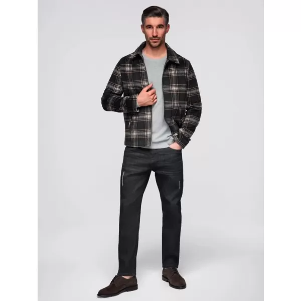 Pánské kalhoty OMBRE OM-PADP-0241 BLACK 