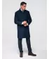 Pánský kabát OMBRE OM-COWC-0135 NAVY BLUE