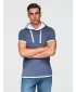 Pánské triko OMBRE OM-TSCT-0256 DARK BLUE MELANGE