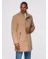 Pánský kabát OMBRE OM-COWC-0136 LIGHT BROWN