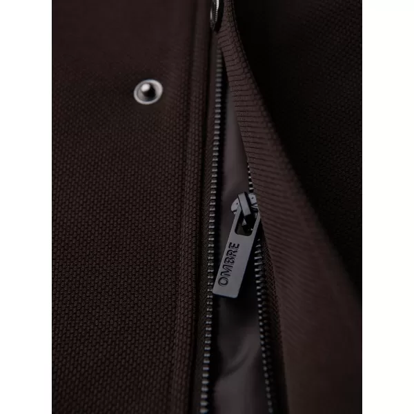  Pánský kabát OMBRE OM-COWC-0136 DARK BROWN 