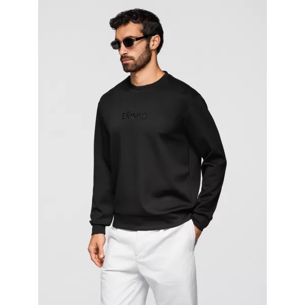  Pánská mikina OMBRE OM-SNBC-0199 BLACK 
