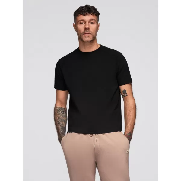  Pánské triko OMBRE OM-TSCT-0240 BLACK 