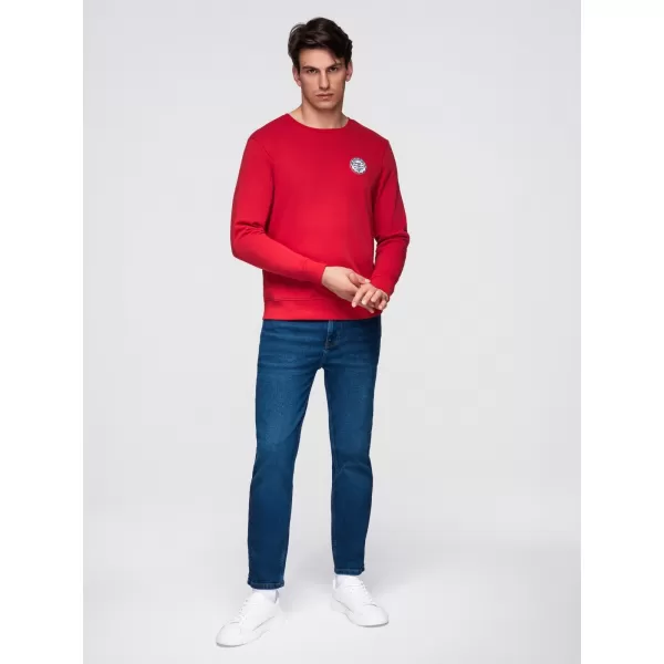  Pánská mikina OMBRE B1713 RED 