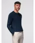 Pánský svetr OMBRE OM-SWSW-0173 NAVY BLUE