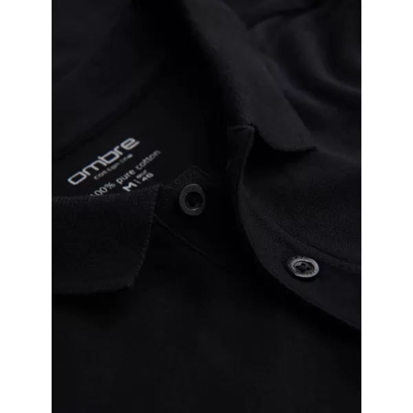 Pánské triko OMBRE OM-POBL-0162 BLACK 