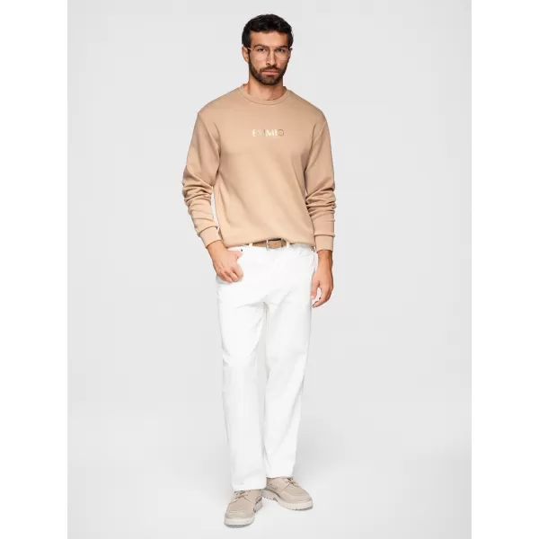  Pánská mikina OMBRE OM-SNBC-0199 BEIGE 
