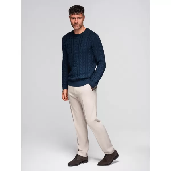  Pánský svetr OMBRE OM-SWSW-0173 NAVY BLUE 