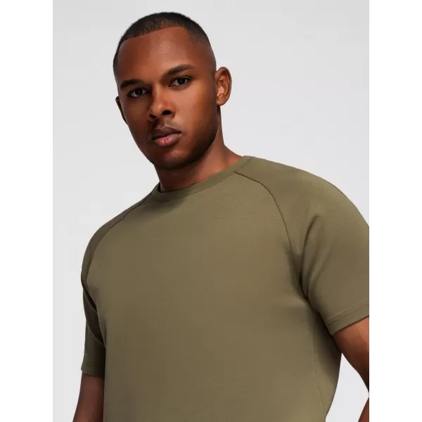  Pánské triko OMBRE OM-TSCT-0240 OLIVE 