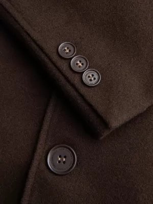 Pánský kabát OMBRE OM-COWC-0135 BROWN