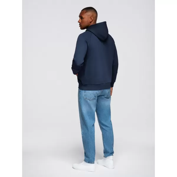  Pánská mikina OMBRE OM-SSNZ-0250 NAVY BLUE 