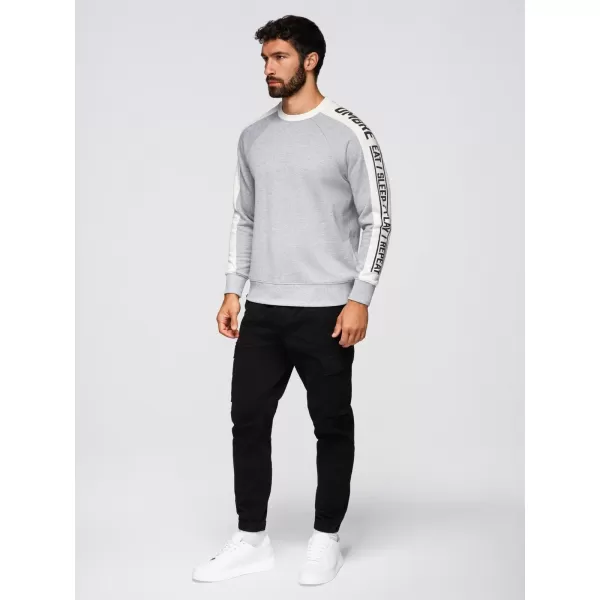 Pánská mikina OMBRE OM-SSNZ-0200 GREY MELANGE 